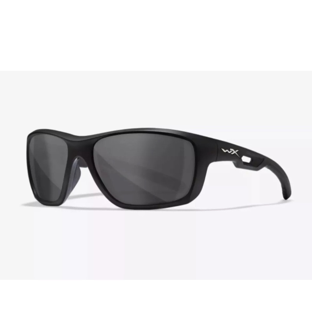 Wiley X Aspect Safety Sunglasses Matte Black Frames Case String Cloth Great!